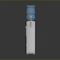 White Electric Vertical Water Dispenser With Blue Water Bottle For Home Office Use
