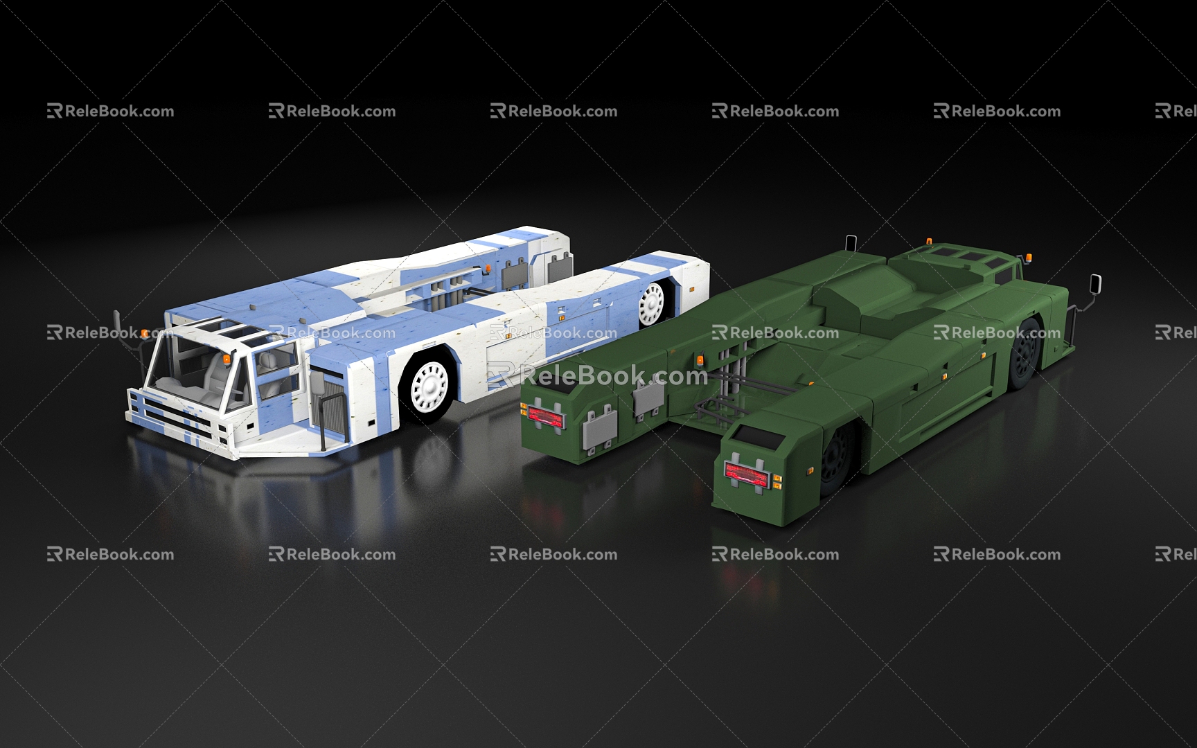 Military Transporter Heavy Truck Tractor Airport Space Shuttle Truck Transporter Function Vehicle Tool Vehicle Toy Car Decoration Decoration Decoration 3d model