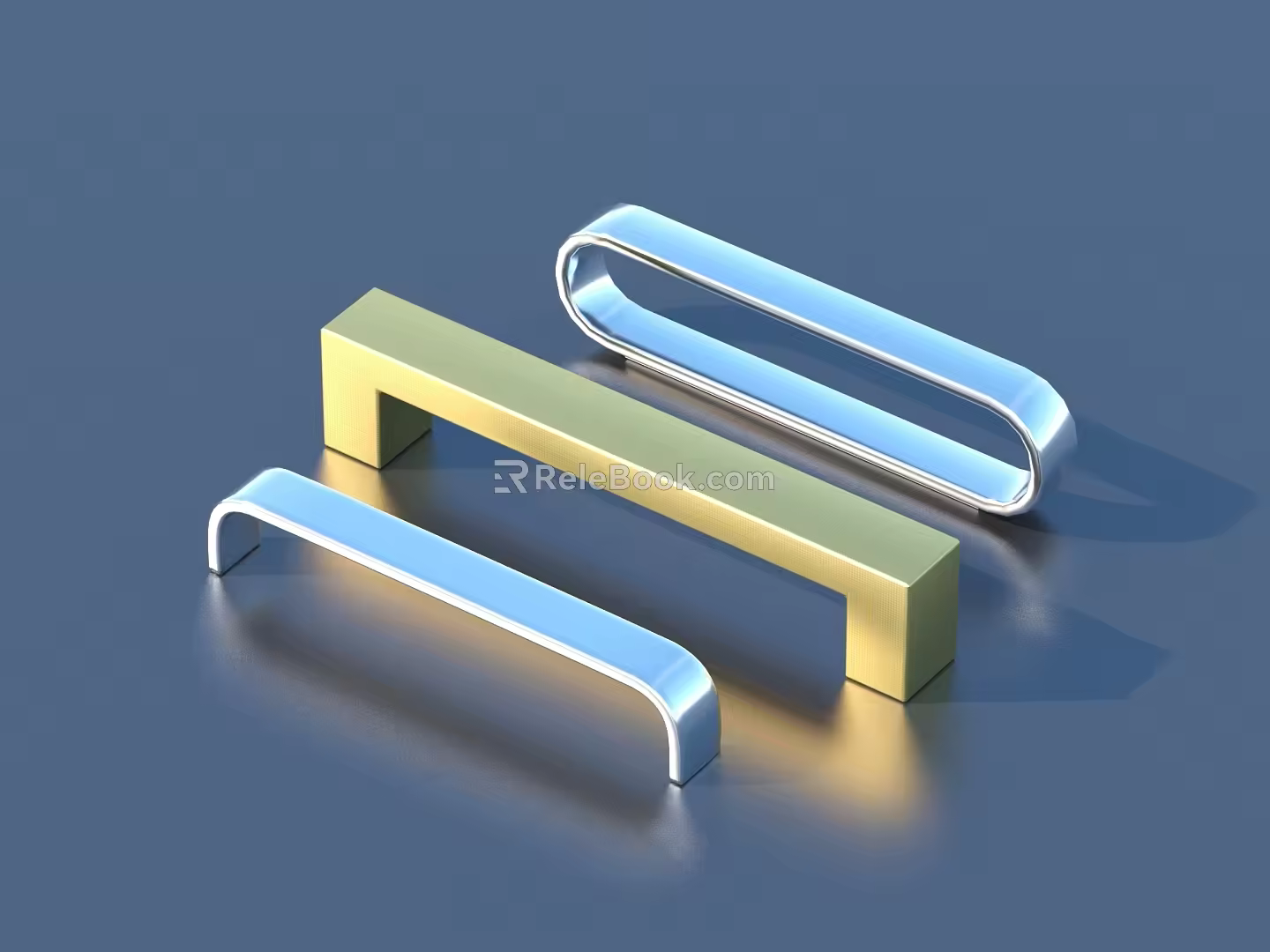 Door handle hardware 3d model