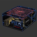 ROG 1200W Computer Power Supply With Ventilated Grille Cooling Fan And Sleek Design