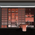 Modern Wine Cellar Interior Design With Wine Racks Wine Bottles Round Table And Chairs