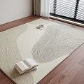 Modern Square Carpet Carpet 3d model