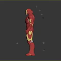 Iron Man Action Figure Red And Gold Armor Standing Pose With Detailed Design