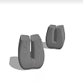 Two Black Wooden Stools With Unique Wood Grain And Modern Design In Minimalist Setting