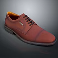 Brown Leather Dress Shoes with Black Laces Orange Lining and Dark Sole