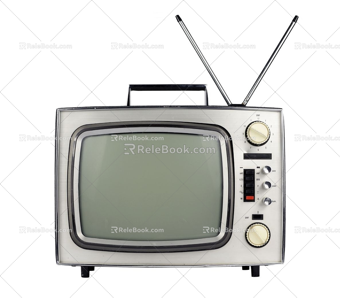 TV TV Retro TV Old-fashioned TV Black and White TV Nostalgia TV Color TV Home Appliances 3d model