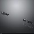 Metallic Equipment With Shiny Surface And Reflective Details On Dark Background