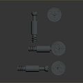 Screw Nut Pan Head Screw Round Head Screw Cylindrical Head Screw Countersunk Head Screw Flat Head Screw 3d model