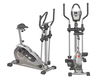Home Gym Exercise Equipment Elliptical Machine Stationary Bike With Digital 3d model
