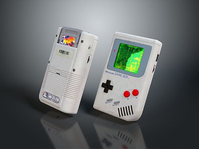 Game machine electronic chicken hand game machine hand game machine handheld game machine computer 3d model