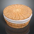 Modern Storage Basket Bamboo Basket Bamboo Basket Bamboo Blue 3d model