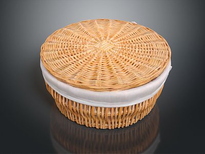 Modern Storage Basket Bamboo Basket Bamboo Basket Bamboo Blue 3d model