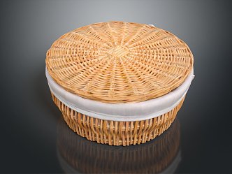 Modern Storage Basket Bamboo Basket Bamboo Basket Bamboo Blue 3d model