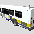 White Yellow Blue City Bus Fully Accessible Via Metropolitan Transit College Green Line Route 65
