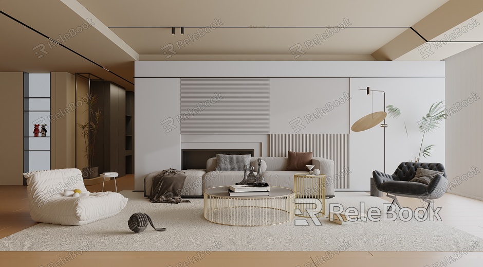 modern living room model