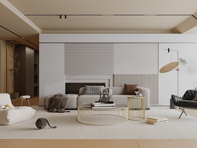 modern living room model