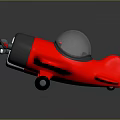 Two Red Toy Planes With White Gray Details Propellers And Clear Cockpits