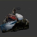 Industrial LOFT ship icebreaker 3d model