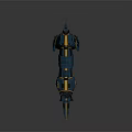 Blue And Yellow Robotic Dog With Mechanical Limbs And Futuristic Body Design