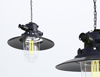 Industrial LOFT chandelier small chandelier 3d model