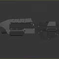 Futuristic Sci Fi Weapon 3D Model With Metallic Surface And Detailed Grip Handle