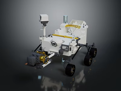 Lunar Rover Model For Space Exploration With Detailed Structure And Design 3d model