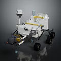 Lunar Rover Model For Space Exploration With Detailed Structure And Design