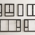 modern windows casement windows doors and windows floor-to-ceiling windows sliding windows 3d model
