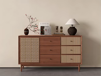 Quiet Antique Style Decorative Cabinet Side Cabinet Storage Cabinet Side Cabinet 3d model