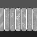 Transparent Concrete Column Luminous Concrete Column Gradient Perforated Column Luminous Decorative Column Gradient Luminous Package Column 3d model