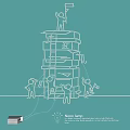 Creative Modern Floor Lamp Lighting Combination With Tiered Stacked Structure Design Elements
