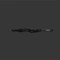 Character Weapon Featuring Dragon Decorated Black Firearm With Red Eyes And Metallic Design