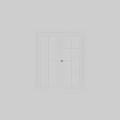 White Hinged Door With Glass Grid Panels And Interior Home Design Elements