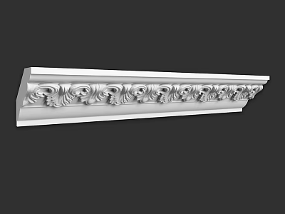Decorative Architectural Component With Intricate Carved Patterns And Classic Design 3d model