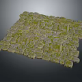 Modern Stone Block Ground Stone Ground Outdoor Game Environment 3d model