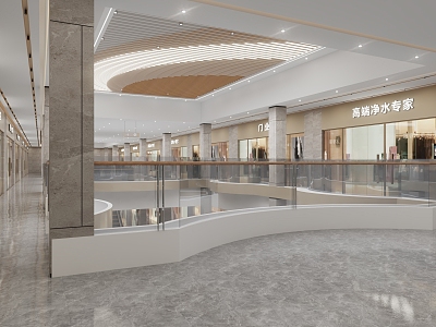 Modern Mall Hall 3d model