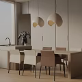 Modern table combination 3d model