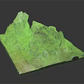 Detailed Terrain Model Featuring Rocks Grass And Natural Landform Structures 3d model