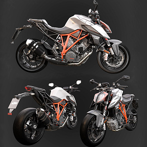 Modern Motorcycle 3d model