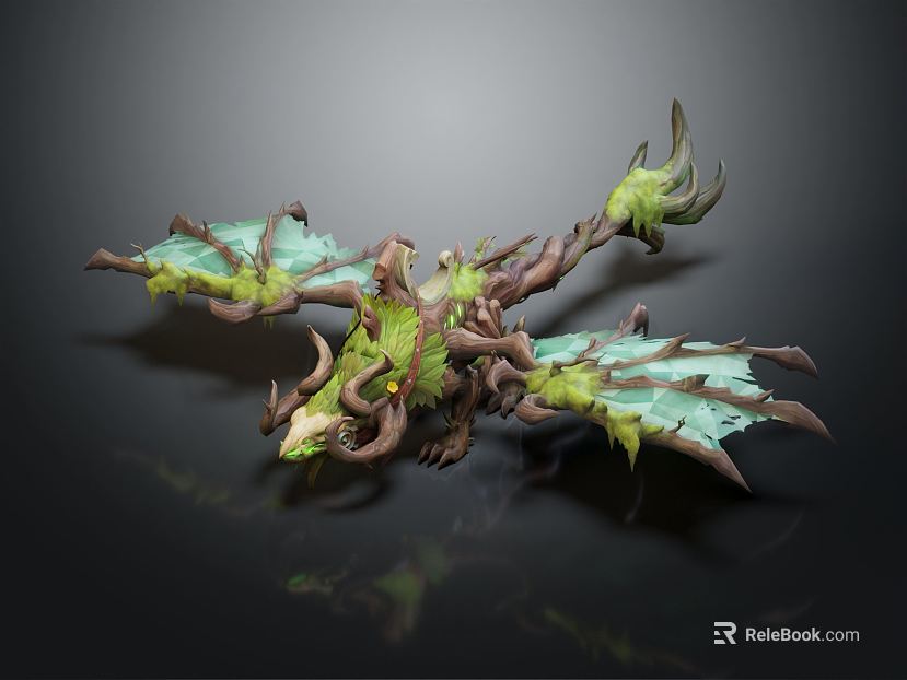 Modern game character cartoon flying bird cartoon flying beast flying dragon cartoon beast dinosaur texture