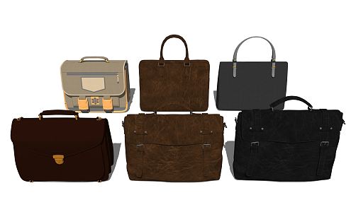 Modern Handbag Briefcase 3d model