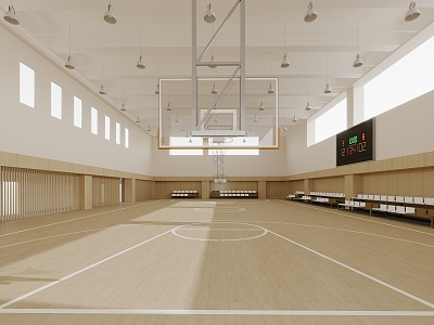 Activity Center Basketball Hall 3d model