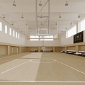 Activity Center Basketball Hall 3d model