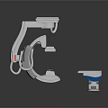 Advanced Medical Imaging Equipment With Mechanical Arm Examination Table And Control Panel