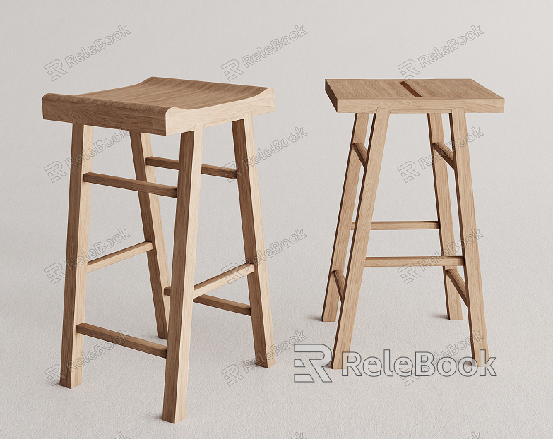 Modern Bar Stool Log Bar Chair Bar Stool model