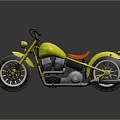 Harley Antique Harley Classical Harley Vintage Harley-Davidson Motorcycle Two-wheeled Motorcycle 3d model