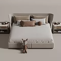 Double bedside table 3d model