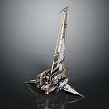 Lego Crane Construction Toy With Mechanical Boom And Tracked Base Design