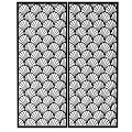 Decorative Room Partition With Scallop Pattern Laser Cut Design For Home Interior 3d model