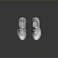 White Lace Up Casual Fashion Sneakers With Thick Sole Stylish Design For Men Women